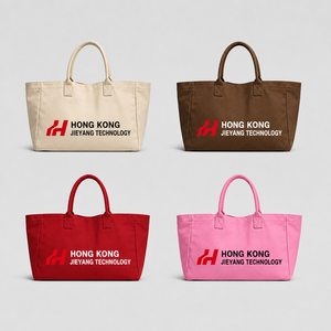 Customized Logo Print Reusable Eco Friendly Cotton <b>Canvas</b> <b>Tote</b> <b>Bag</b> Daily Use <b>Large</b> Capacity Recyclable Handheld Shopping <b>Bags</b> - Product Image 1
