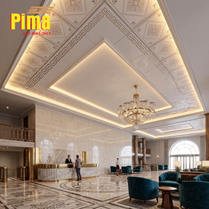 Panneaux de plafond pour sous-sol à forte humidité 2x4 - Dalles PVC étanches contre les fuites d'eau - Lot de palettes pour entrepreneurs commerciaux - Product Image 4