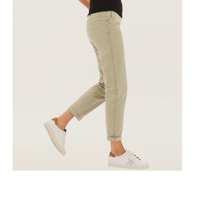 กางเกงยีนส์ผ้าแคนวาสสีเขียวสำหรับผู้หญิง แบรนด์เสื้อผ้าแฟชั่น มีกระเป๋าหลายช่อง สไตล์ลำลอง กางเกงคาร์โก้เดนิม กางเกงขายาวผู้หญิง จากบังกลาเทศ - Product Image 4