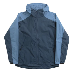 Men's Casual Reflective Hooded Zip-up <b>Windbreaker</b> Jacket Waterproof Sport Training with Long Length - Product Image 1