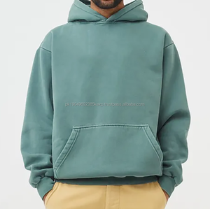 Sweat à capuche unisexe surdimensionné de haute qualité personnalisé, en molleton français de luxe, à épaules tombantes, imprimé, lourd - Product Image 1