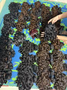 Wholesale Indian Baby Curly Hair Bundles Double Drawn Remy Hair Fusion <b>Extensions</b> Unprocessed 100% Cuticle Aligned Fast Shipping - Product Image 6