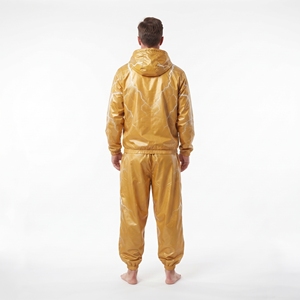 Ensemble de survêtement coupe-vent en nylon uni pour homme (veste et pantalon de jogging) – Vente en gros - Product Image 6