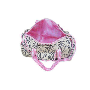 Bolso de Viaje Acolchado de Algodón Trend Nomad Bloom, Estilo Vintage, Grande, Ecológico, con Cierre, Hecho a Mano, Tipo Duffle, Suave, para Mujer, Otoño - Product Image 5