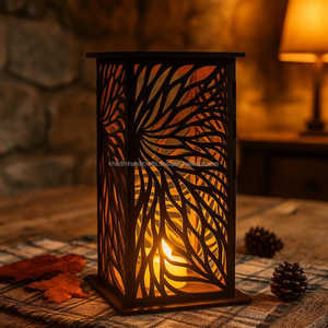 Premium Handcrafted Wooden Carved <b>T</b> <b>Light</b> Holder for Home Decor, Diwali Gift, and Table Centerpiece - Product Image 2