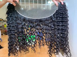 Cabello Humano Rizado Birmano HD Lace 13x4 13x6 100% Natural con Línea de Cabello Natural y Cierre de Encaje de Cabello Humano Crudo con Cutícula Alineada - Product Image 3