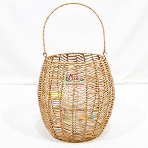 Artex Dong โคมไฟตกแต่งบ้านแบบชนบททำจากไม้ไผ่สานงานฝีมือตามธรรมชาติ - Product Image 2