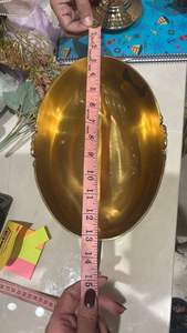 Cuenco Decorativo de Metal con Acabado Plateado Pulido de Lujo, Asas Resistentes, Apto para Lavavajillas, Cuenco Vintage para Servir como Centro de Mesa - Product Image 6