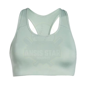 Breathable Fitness Women Sports Bra Quick Dry High Support Spandex Seamless Four-Way Stretch Eco-Friendly Removable <b>Pads</b> Scoop - Product Image 5