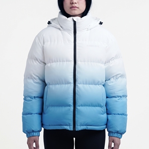 Women's Hooded <b>Lightweight</b> <b>Puffer</b> <b>Jacket</b> Quilted Padded Multi Color Winter Bubble Coat - Product Image 1