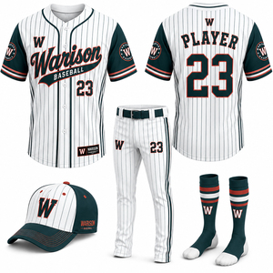 Customized Baseball Jersey Set Solid Color Breathable Unisex Plus Size Sportswear Softball Training Uniform Kit - Product Image 3