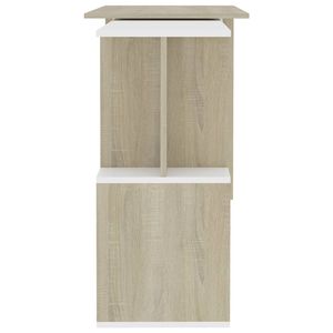 Scrivania per Computer in legno ingegnerizzato bianco e ronoma 78.7 "x 19.7" x 29.9 "scrivania ad angolo - Product Image 6