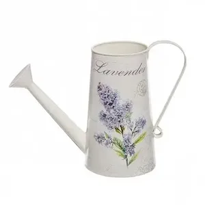 Arrosoir en métal durable avec décorations émaillées, conçu pour une arrosage quotidien fiable dans les jardins extérieurs et intérieurs. - Product Image 5
