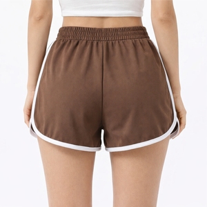 Shorts Deportivos para Mujer, Cintura Elástica, Ligeros, para Correr, Fitness, Gimnasio, con Ribete en Contraste, Ropa Deportiva - Product Image 2