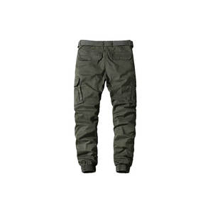 Personalizable ligero de los hombres de cintura media Cargo Pantalones de negocios Casual Multi-Bolsillo Hip Hop Streetwear Pantalones de trabajo personalizado - Product Image 3