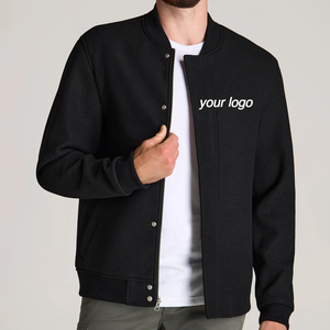 เสื้อแจ็คเก็ตวาร์ซิตี้ผู้ชายแบบสั่งทำ OEM/ODM พร้อมโลโก้ด้านหน้า สไตล์วินเทจเบสบอล แนวสตรีทแวร์ ผ้าขนสัตว์/โพลีเอสเตอร์ กันลม ระบายอากาศได้ดี - Product Image 1