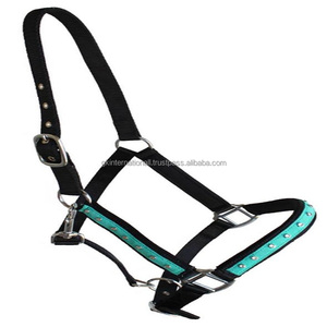 Cabestro de nailon grueso completamente ajustable hecho a mano con cuerdas de plomo a juego y hardware de níquel o latón de todos los tamaños - Product Image 4