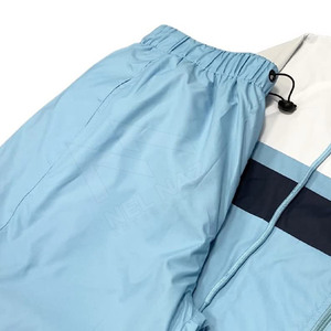 Men's <b>Light</b> Blue Knitted 100% Silk Long Sleeve <b>Sleep</b> Bottoms Solid Color Breathable Casual Summer Wear with Pockets - Product Image 4