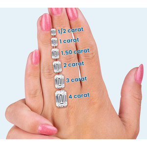 Diamant CVD de laboratoire certifié IGI, taille émeraude, clarté VVS VS, 0,50-4,00 carats, diamant non monté pour bijoux fins - Product Image 1