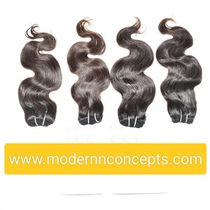 Extensions de cheveux humains naturels indiens, ondulés, double épaisseur, 100 % non traités, provenant d'un seul donneur, cuticules alignées - Product Image 6