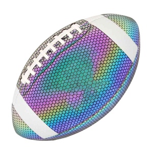 Balón de Rugby Luminoso Reflectante de Alta Retención de Aire con Cámara de Butilo, Ideal para Juegos Nocturnos y Entrenamiento - Product Image 2