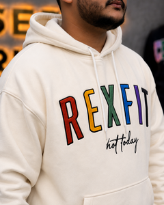 Sweat à capuche unisexe surdimensionné personnalisé, en molleton épais 430g, respirant, avec motif brodé, style streetwear - Product Image 5