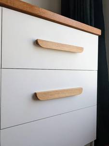 Tirador de Madera Largo Minimalista para Muebles, Tirador de Puerta de Roble Escandinavo, Tirador Vertical Moderno para Cajones, Tirador de Madera Hecho a Mano para Muebles - Product Image 4