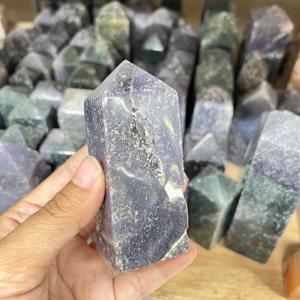 Torre de Cristal de Ágata Uva Natural Pulida, Piedra Decorativa Curativa, Disponible en Tamaños Personalizados - Product Image 5