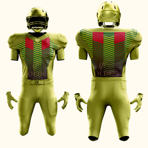 Maillots de football américain style entraînement, design original du fournisseur, nom de l'équipe, 100 % polyester, séchage rapide, respirant, adulte, OEM - Product Image 1