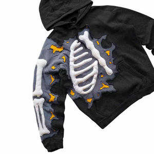 New Arrival Men's 100% Cotton Blended Winter Pullover Hoodie Custom Puff Printing Wholesale <b>for</b> <b>Sale</b> - Product Image 2