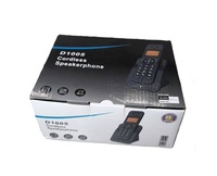 Téléphone sans fil DECT 6.0 à faible coût, téléphone numérique sans fil avec écran couleur, haut-parleur, plusieurs combinés, pour la maison et le bureau, D1005, 1,8 GHz