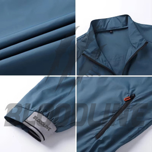 BLOODLINE Veste en polyester à manches longues pour homme avec logo imprimé sur le dos, séchage rapide, pour toutes les saisons - Product Image 5