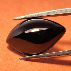 Gema de espinela negra natural cabujón marquesa suelta para fabricación de joyas al por mayor, proveedor de gemas marquesa - Product Image 2