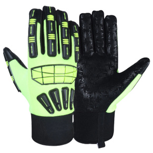 ถุงมือทำงานหนังสังเคราะห์เสริมแรงทนทานต่อแรงกระแทก ได้รับการรับรองมาตรฐาน CE ของ Amara ป้องกันความร้อน ป้องกันการบาด ถุงมือนิรภัย - Product Image 1