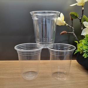 Factory Direct Cheap Custom Logo PET Single Wall <b>Plastic</b> <b>Cups</b> Flat/Dome Lids Hot Cold <b>Drink</b> Coffee Tea Juice Takeaway <b>Cups</b> - Product Image 3