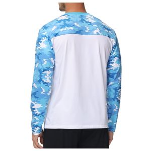 Camisa de Pesca para Hombre, Manga Larga, Transpirable, de Secado Rápido, Protección UV, Poliéster, Sublimación en Blanco, Jersey de Pesca Personalizado OEM - Product Image 2