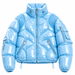 Men's Premium Down Alternative Puffer <b>Jacket</b> Custom <b>Winter</b> Outerwear OEM Factory - Product Image 3
