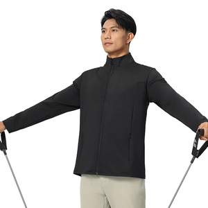 <b>Mens</b> Performance Running <b>Jacket</b> Breathable <b>Lightweight</b> Sportswear Active Zip Fitness Training Coat For Gym Workout Outdoor - Product Image 3