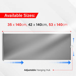 Pare-soleil rétractable Roadpower Silver pour vitres de voiture – Film de contrôle solaire avec protection UV pour un intérieur plus frais et plus confortable - Product Image 5