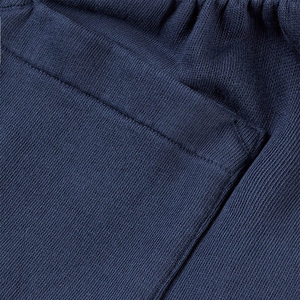 Shorts en molleton bleu marine de qualité supérieure en gros - Product Image 5