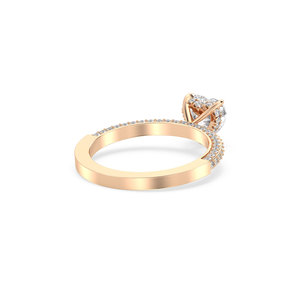 Anillo Solitario REYES Personalizado de Oro Sólido de 14K con Diamante Cultivado en Laboratorio de 1.43 Quilates en Forma de Corazón para Uso Ocasional, Joyería Fina - Product Image 6