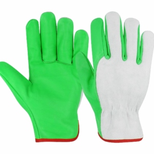 Most Popular Safety Industrial Cowhide Grain & Split Leather Driving <b>Gloves</b> Customizable Logo Construction Worker Personal - Product Image 3