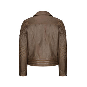 Chaqueta de Cuero Genuino para Hombre, Estilo Motociclista, Informal, para Invierno, Suave, Duradera, Cómoda, Abrigo de Moda Urbana - Product Image 3