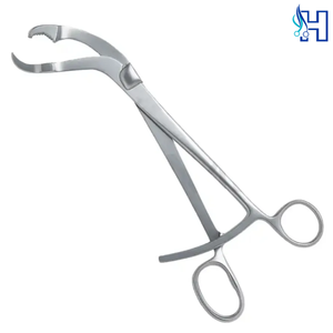 Orthopedic Bone Forceps 5.5 Inch Curved Surgical Stainless Steel Manual Reusable Plate Holding <b>Drill</b> <b>Guide</b> - Product Image 1