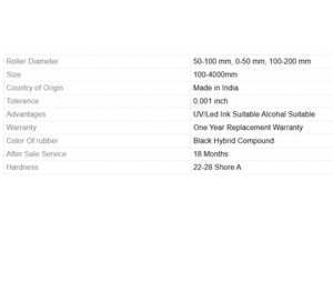 Rouleau en caoutchouc d'impression de haute qualité, rouleau de transfert d'encre lisse pour machines d'impression offset et impression industrielle - Product Image 5