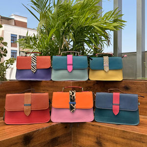 Bolso cruzado de cuero reciclado con estampado de animales de alta calidad personalizado profesional para mujer bolsos de hombro de cuero de colores personalizados - Product Image 5