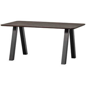 Industrial Design Solid Wood <b>Foldable</b> Knock Down Dining <b>Table</b> <b>with</b> Metal <b>Legs</b> Seating Capacity 4 - Product Image 3
