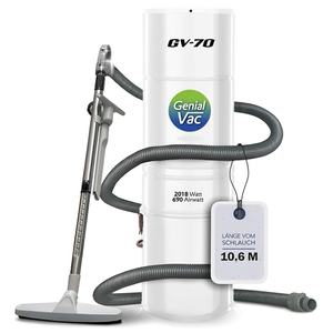 Central <b>Vacuum</b> System with 10.6M <b>Hose</b> Set and Laundry Chute Combo Unit - Product Image 2