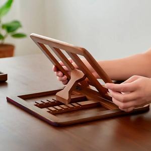 Wooden Adjustable Laptop Stand <b>Foldable</b> Notebook Holder Ergonomic <b>Desk</b> Riser for Home Office Study - Product Image 6