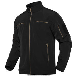Chaqueta Softshell para deportes al aire libre para hombre, chaquetas Bomber de lana para otoño e invierno, chaquetas Softshell multibolsillo impermeables a prueba de viento - Product Image 6